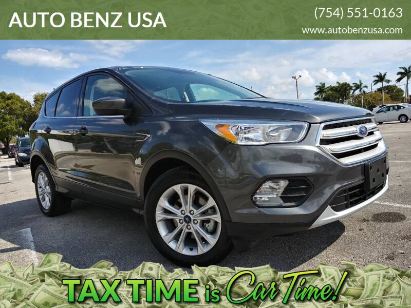 2019 Ford Escape for sale at AUTO BENZ USA in Fort Lauderdale FL
