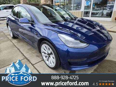 2022 Tesla Model 3 for sale at Price Ford Lincoln in Port Angeles WA