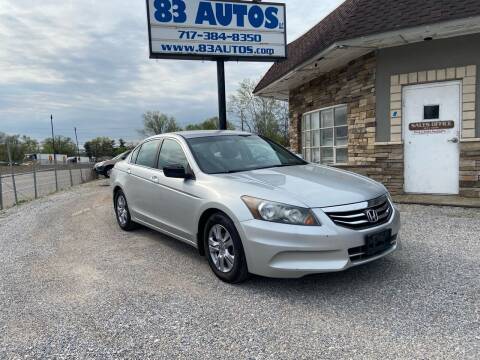 2012 Honda Accord for sale at 83 Autos in York PA