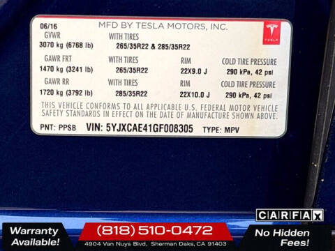 2016 Tesla Model X P90D