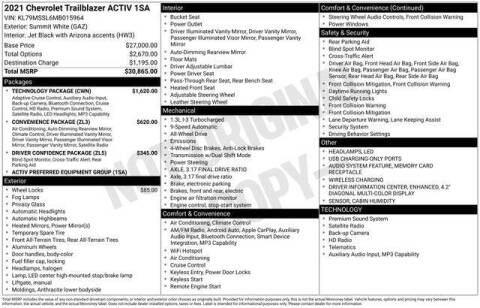2021 Chevrolet TrailBlazer ACTIV
