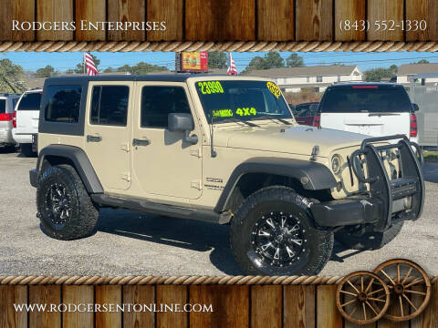 2012 Jeep Wrangler Unlimited for sale at Rodgers Enterprises in North Charleston SC