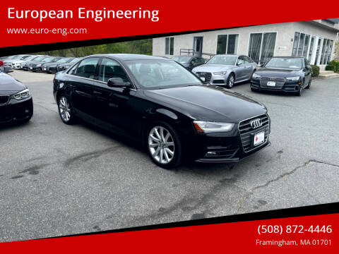 2013 Audi A4 for sale at European Engineering in Framingham MA