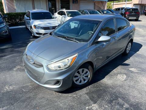 2017 Hyundai Accent for sale at MITCHELL MOTOR CARS in Fort Lauderdale FL