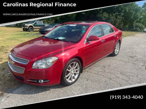 2012 Chevrolet Malibu for sale at Carolinas Regional Finance in Henderson NC