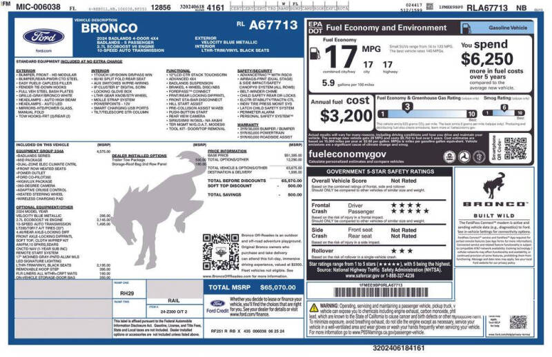 2024 Ford Bronco Badlands