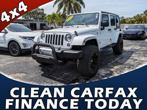 2017 Jeep Wrangler Unlimited for sale at Palm Beach Auto Wholesale in Lake Park FL