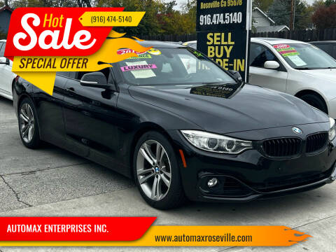 2015 BMW 4 Series for sale at AUTOMAX ENTERPRISES INC. in Roseville CA