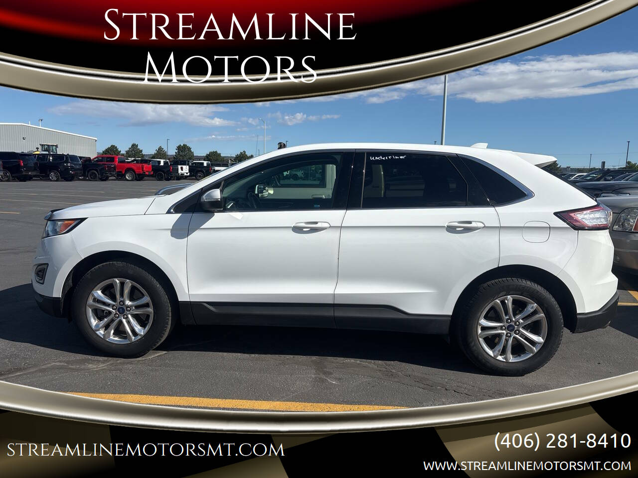 White 2016 Ford Edge SEL AWD SEL 4dr Crossover 1