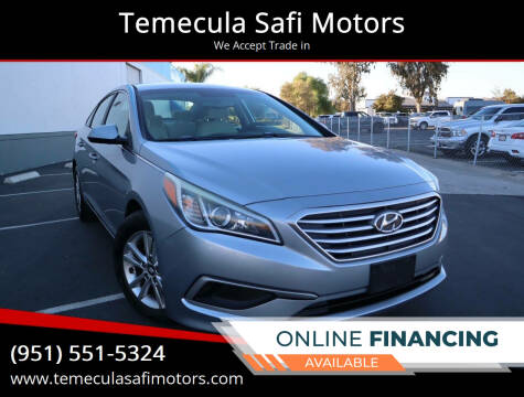 2017 Hyundai Sonata for sale at Temecula Safi Motors in Temecula CA