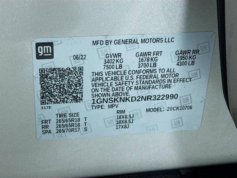 2022 Chevrolet Tahoe LT