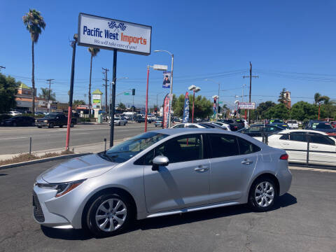 2022 Toyota Corolla for sale at Pacific West Imports in Los Angeles CA