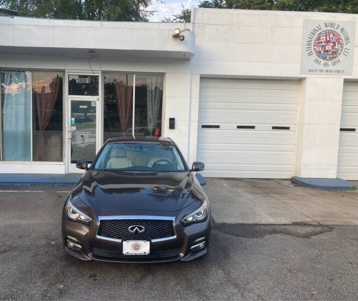 2014 Infiniti Q50 for sale at International World Motors LLC in Richmond VA