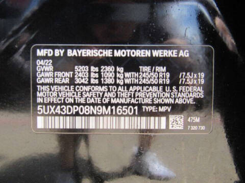 2022 BMW X3 sDrive30i