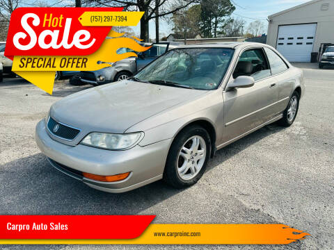 1999 Acura CL for sale at Carpro Auto Sales in Chesapeake VA