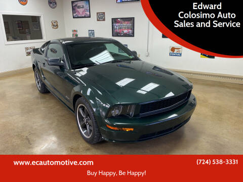 2008 Ford Mustang for sale at Edward Colosimo Auto Sales and Service in Evans City PA