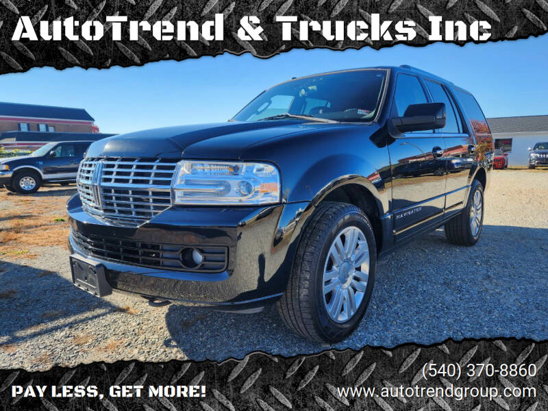 2011 Lincoln Navigator for sale at AutoTrend & Trucks Inc in Fredericksburg VA