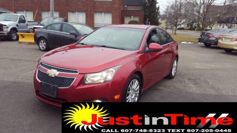 2012 Chevrolet Cruze for sale at Just In Time Auto in Endicott NY