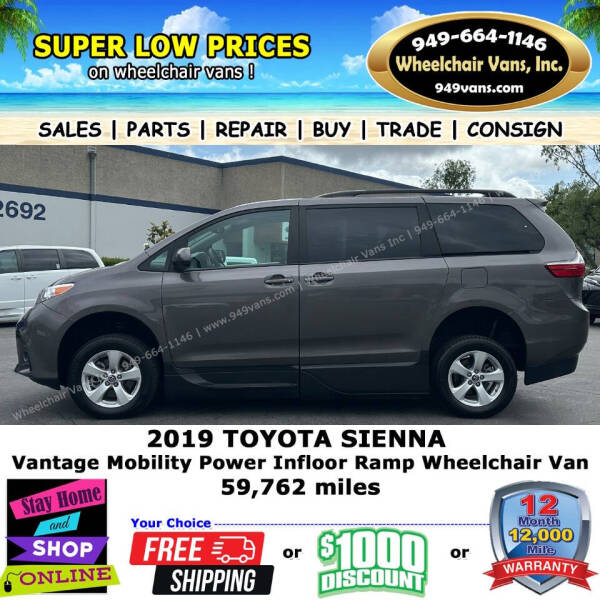 2019 Toyota Sienna LE Mobility 7-Passenger