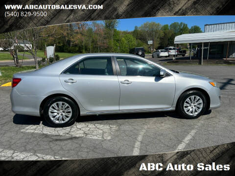 2012 Toyota Camry for sale at ABC Auto Sales in Culpeper VA