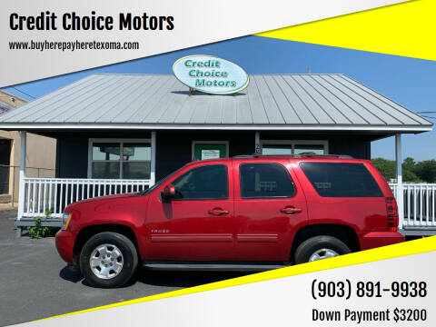 2014 Chevrolet Tahoe for sale at Credit Choice Motors in Sherman TX