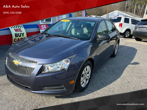 2014 Chevrolet Cruze for sale at A&A Auto Sales in Fuquay Varina NC
