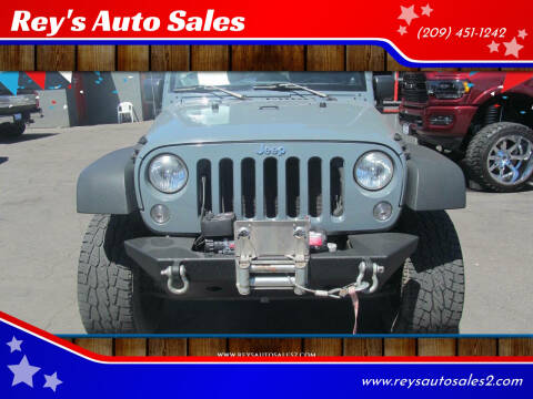 2014 Jeep Wrangler Unlimited for sale at Rey's Auto Sales in Stockton CA