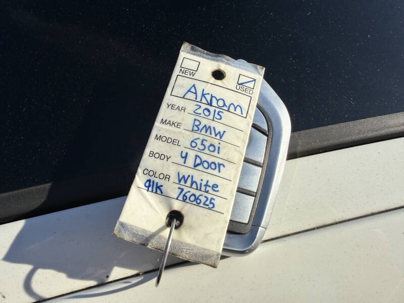 2015 BMW 6 Series 650i xDrive Gran Coupe