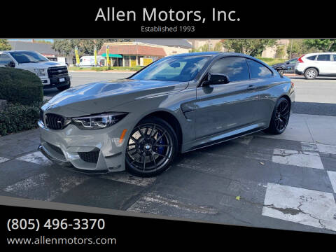 2019 BMW M4 for sale at Allen Motors, Inc. in Thousand Oaks CA