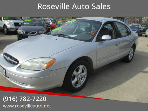 2002 Ford Taurus for sale at Roseville Auto Sales in Roseville CA