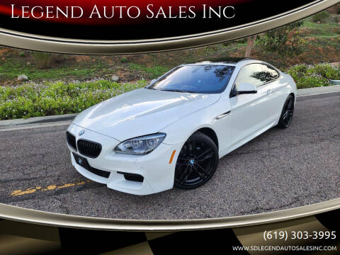 2014 BMW 6 Series for sale at Legend Auto Sales Inc in Lemon Grove CA