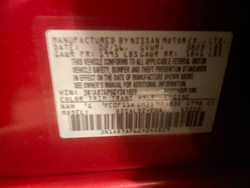 2016 Nissan Sentra SV