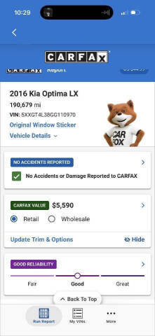 2016 Kia Optima LX