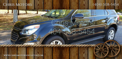2016 Chevrolet Equinox for sale at Chris Motors in Decatur GA