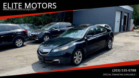 2012 Acura TL for sale at ELITE MOTORS in West Haven CT