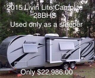 2015 Livin Lite Camplite 28BHS for sale at RV Wheelator in Tucson AZ