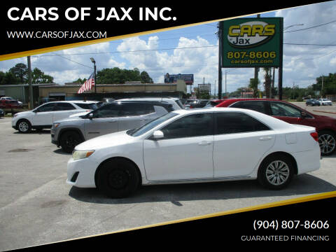 2013 Toyota Camry for sale at CARS OF JAX INC. in Jacksonville FL