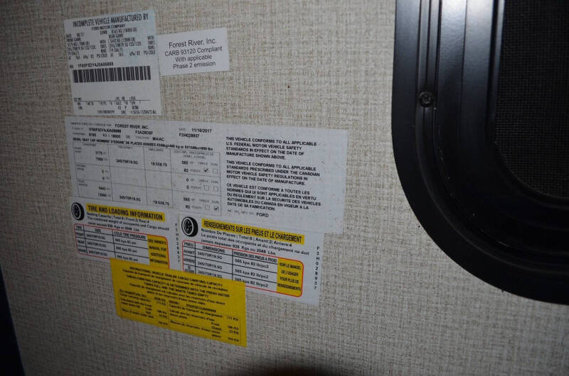 2018 Ford Motorhome Chassis