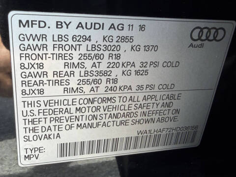 2017 Audi Q7 2.0T quattro Premium Plus