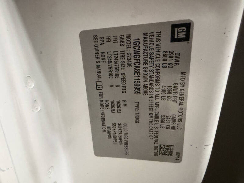 2014 Chevrolet Express 2500