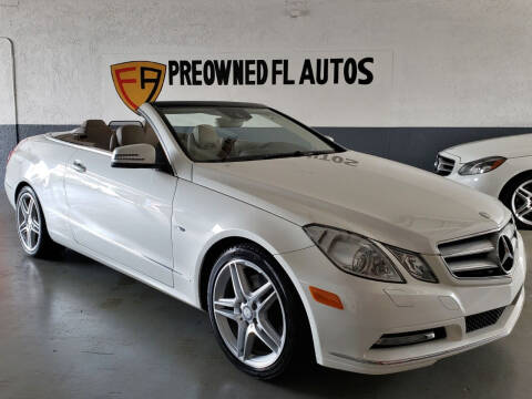 2012 Mercedes-Benz E-Class for sale at Preowned FL Autos in Pompano Beach FL