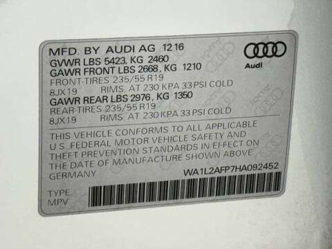 2017 Audi Q5 2.0T quattro Premium Plus