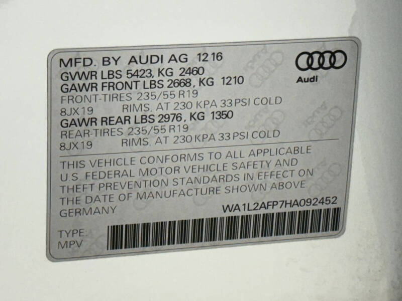 2017 Audi Q5 2.0T quattro Premium Plus