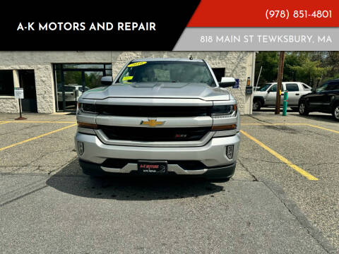 2016 Chevrolet Silverado 1500 for sale at A-K Motors and Repair in Tewksbury MA