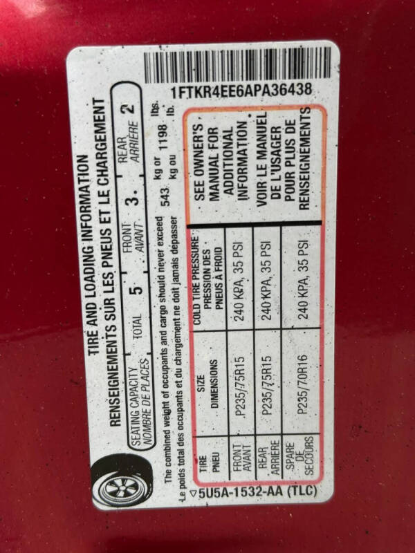 2010 Ford Ranger