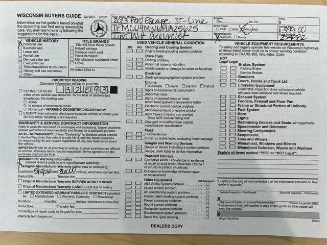 2023 Ford Escape ST-Line