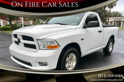 2012 RAM Ram Pickup 1500 for sale at On Fire Car Sales in Tampa FL