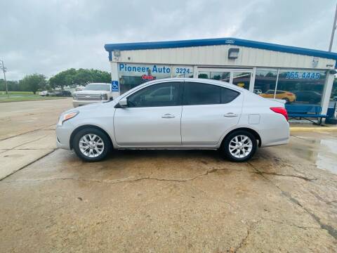 2018 Nissan Versa for sale at Pioneer Auto in Ponca City OK