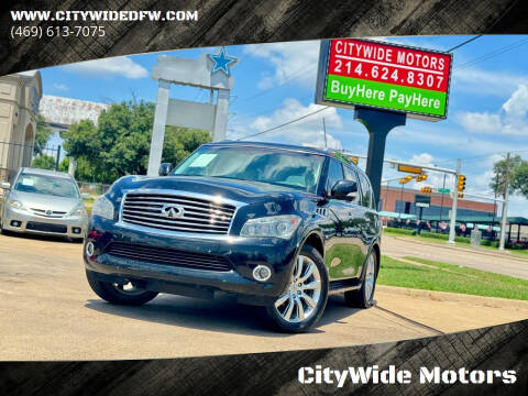 2014 Infiniti QX80 for sale at CityWide Motors in Garland TX