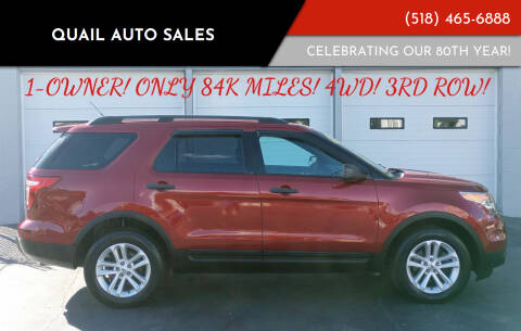 2015 Ford Explorer for sale at Quail Auto Sales in Albany NY